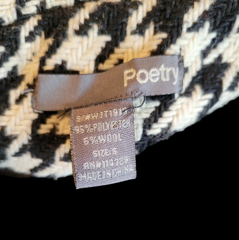 Poetry Houndstooth coat size small - Picture 3 of 3